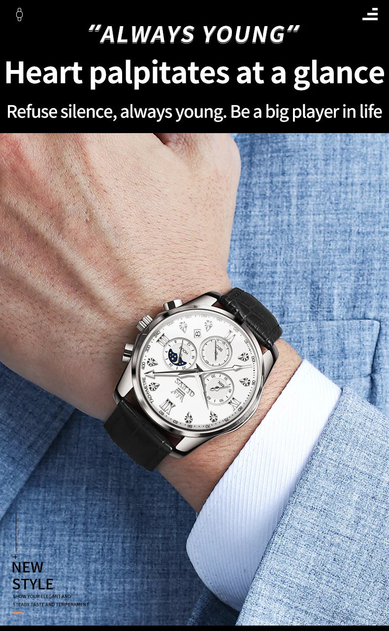 Montre Homme OLEVS – Élégance Multifonctionnelle et Design Raffiné