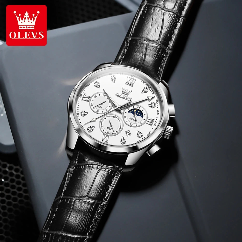 Montre Homme OLEVS – Élégance Multifonctionnelle et Design Raffiné