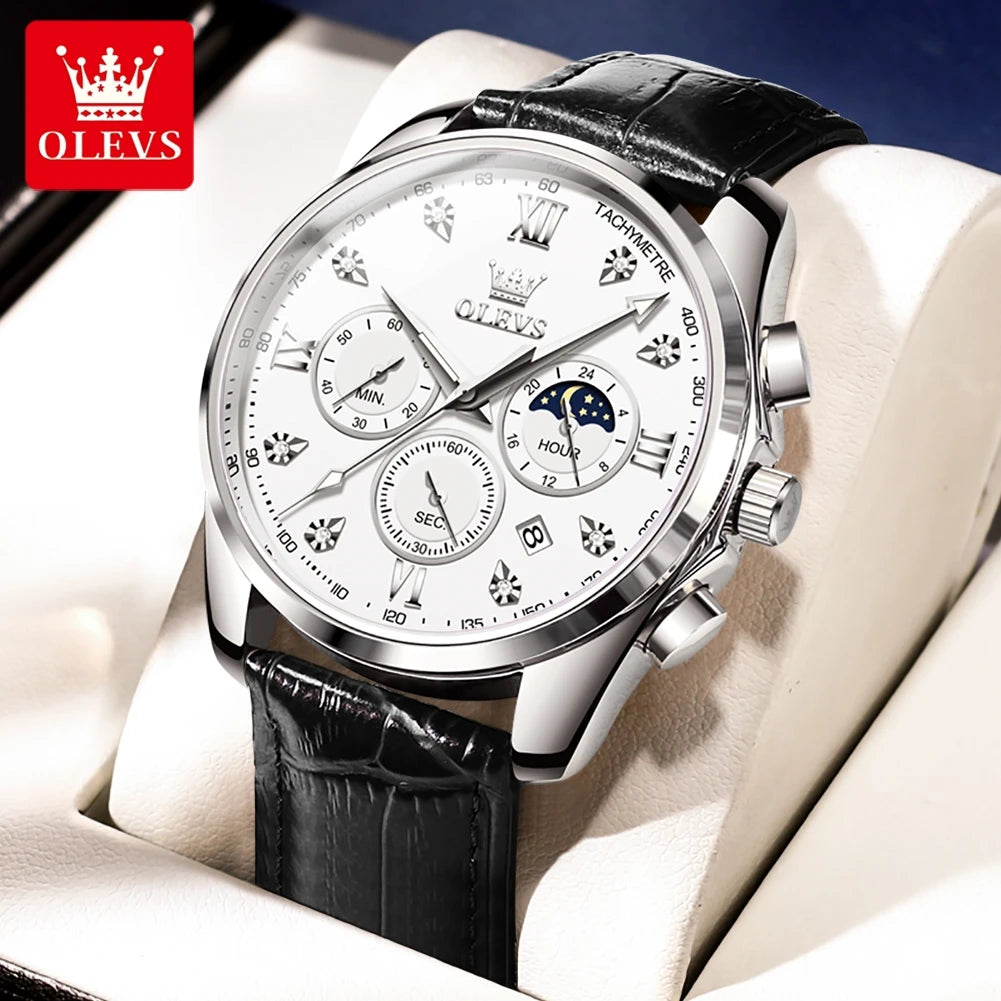 Montre Homme OLEVS – Élégance Multifonctionnelle et Design Raffiné
