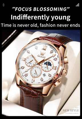 Montre Homme OLEVS – Élégance Multifonctionnelle et Design Raffiné
