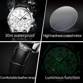 Montre Homme OLEVS – Élégance Multifonctionnelle et Design Raffiné