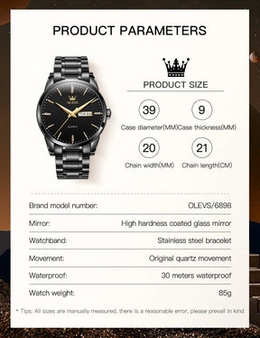 Montre Homme OLEVS – Élégance, précision et style intemporel
